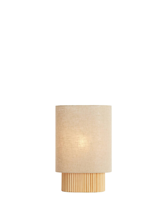 Light&Living Tafellamp Laslo | Naturel | Linnen | H45 x B30 x D20 cm