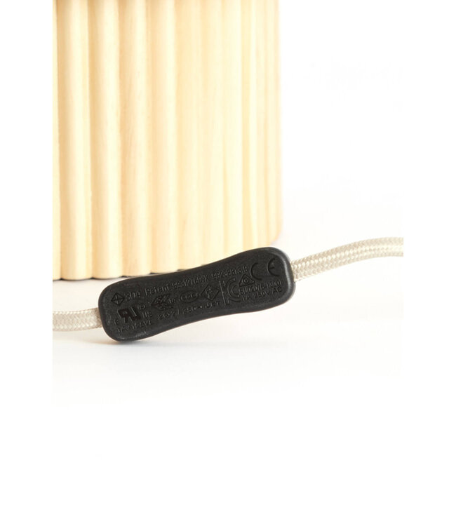 Light&Living Tafellamp Laslo | Naturel | Linnen | H45 x B30 x D20 cm