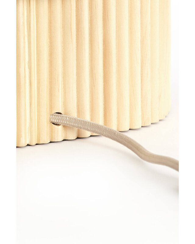Light&Living Tafellamp Laslo | Naturel | Linnen | H45 x B30 x D20 cm