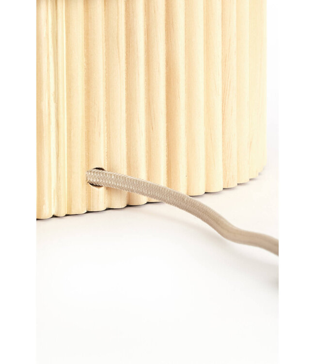 Light&Living Tafellamp Laslo | Naturel | Linnen | H45 x B30 x D20 cm