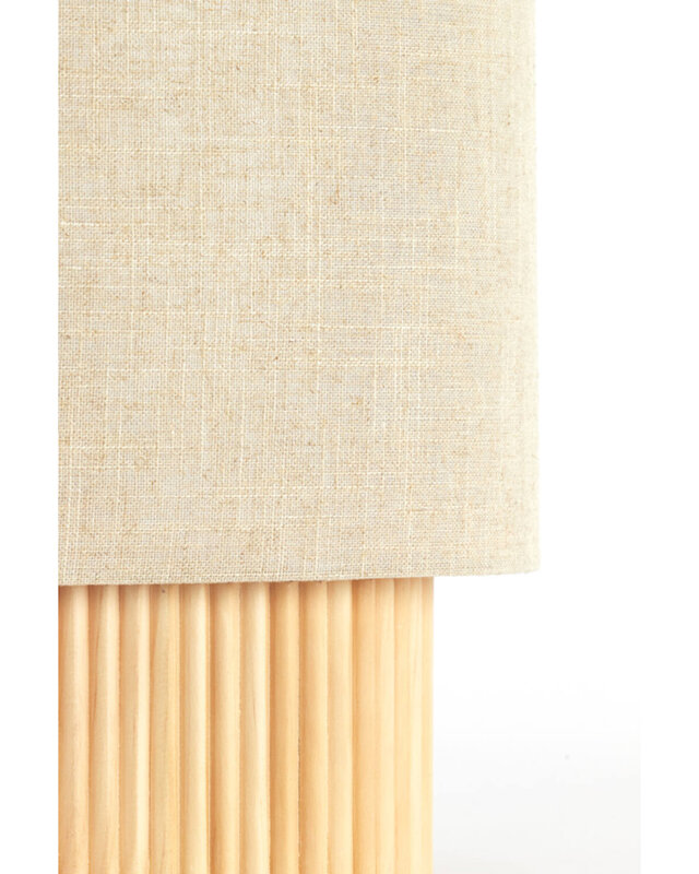 Light&Living Tafellamp Laslo | Naturel | Linnen | H94 x B30 x D20 cm
