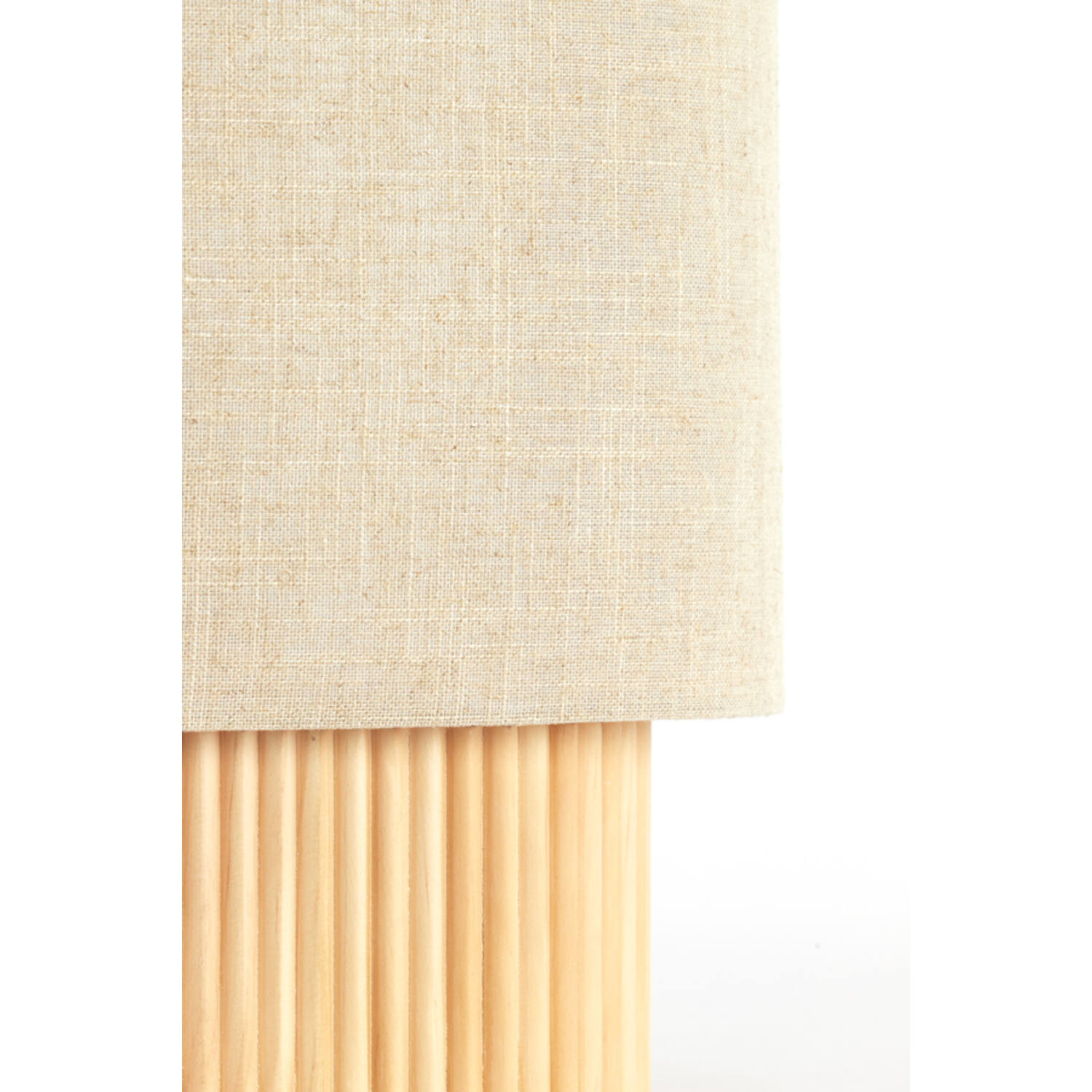 Light&Living Tafellamp Laslo | Naturel | Linnen | H94 x B30 x D20 cm