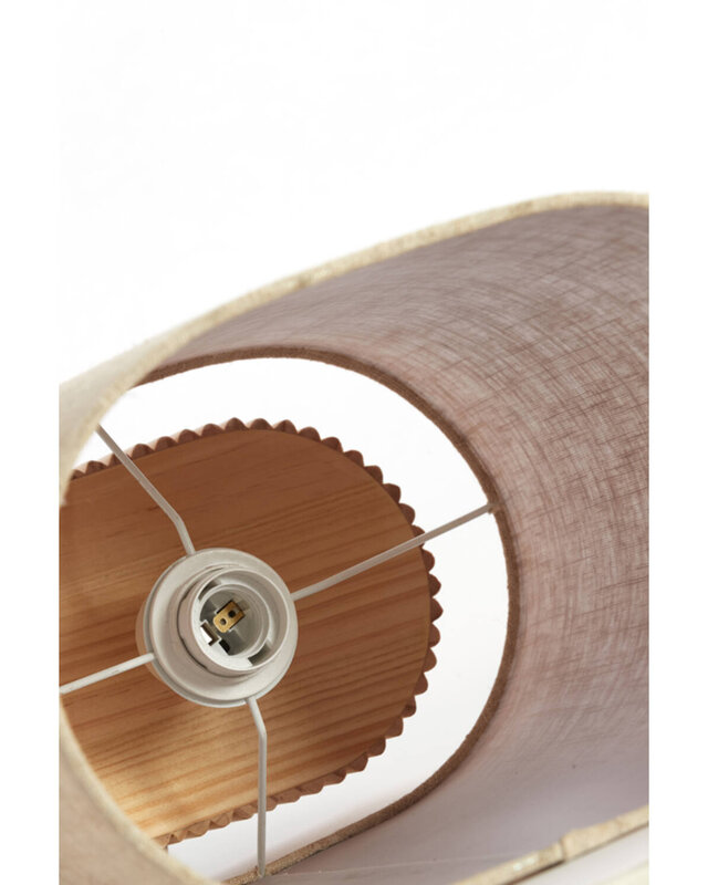 Light&Living Tafellamp Laslo | Naturel | Linnen | H94 x B30 x D20 cm