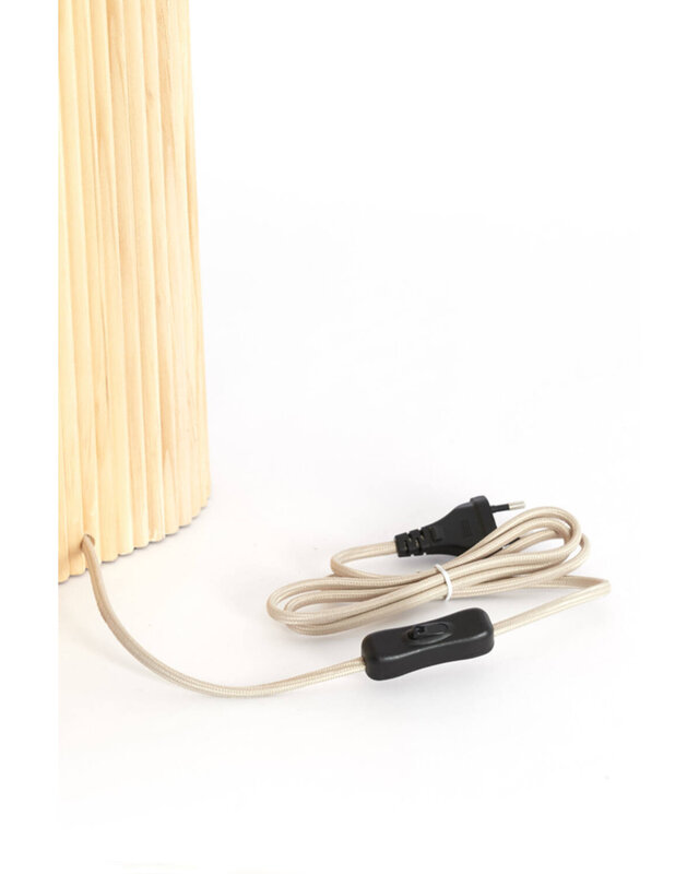 Light&Living Tafellamp Laslo | Naturel | Linnen | H94 x B30 x D20 cm