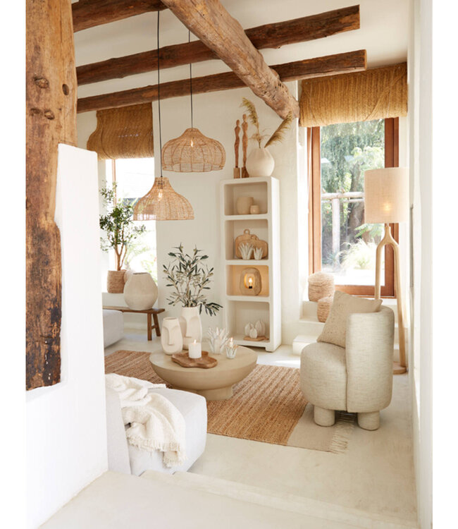 Light&Living Tafellamp Kelafo | Hout | Mat Naturel | H30 x B24 x D8 cm