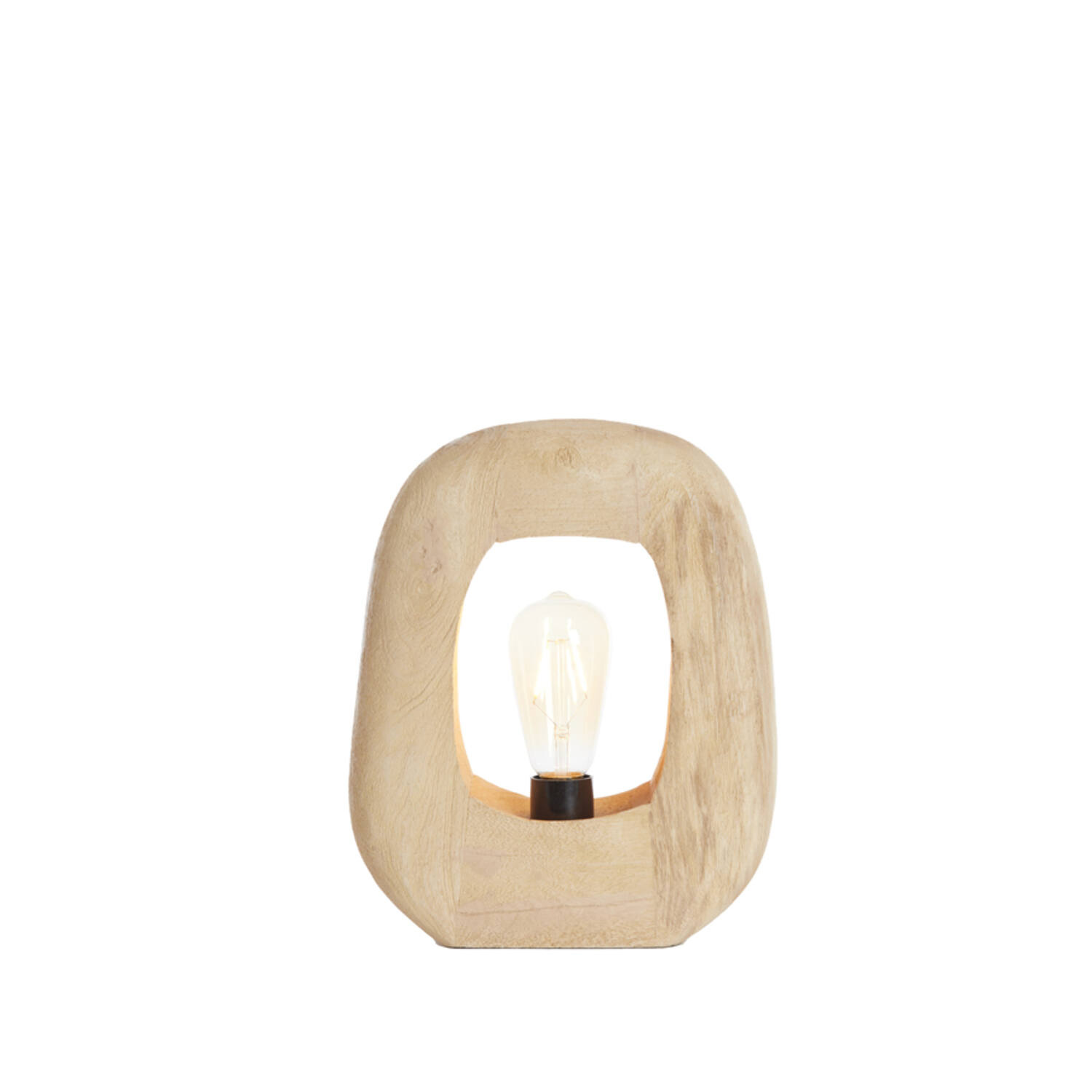 Light&Living Tafellamp Kelafo | Hout | Mat Naturel | H30 x B24 x D8 cm