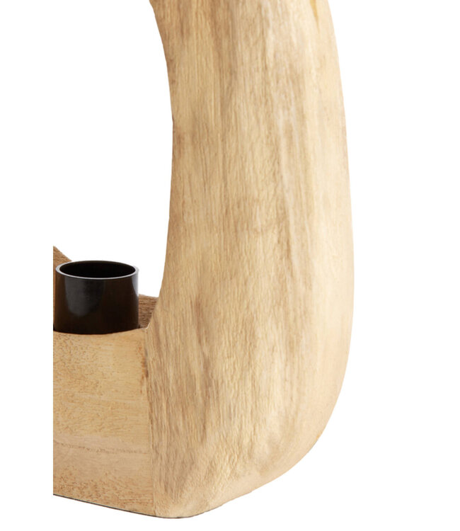 Light&Living Tafellamp Kelafo | Hout | Mat Naturel | H30 x B24 x D8 cm