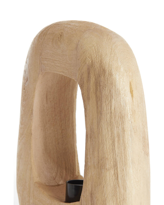 Light&Living Tafellamp Kelafo | Hout | Mat Naturel | H30 x B24 x D8 cm