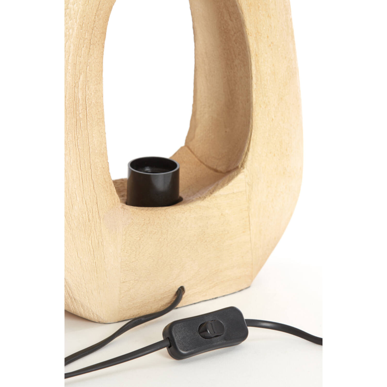 Light&Living Tafellamp Kelafo | Hout | Mat Naturel | H30 x B24 x D8 cm