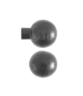 Dauby STUK MEUBELKNOP PT-25 VEROUDERD IJZER - ZWART (VO) 25mm