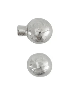 Dauby STUK MEUBELKNOP PT-25 WIT BRONS (WB) 25mm
