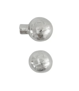 Dauby STUK MEUBELKNOP PT-25 WIT BRONS (WB) 25mm