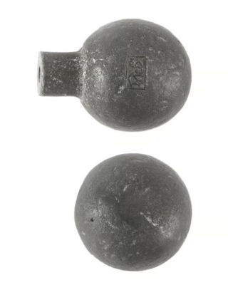 Dauby STUK MEUBELKNOP PT-25 RUW METAAL (RM) 25mm