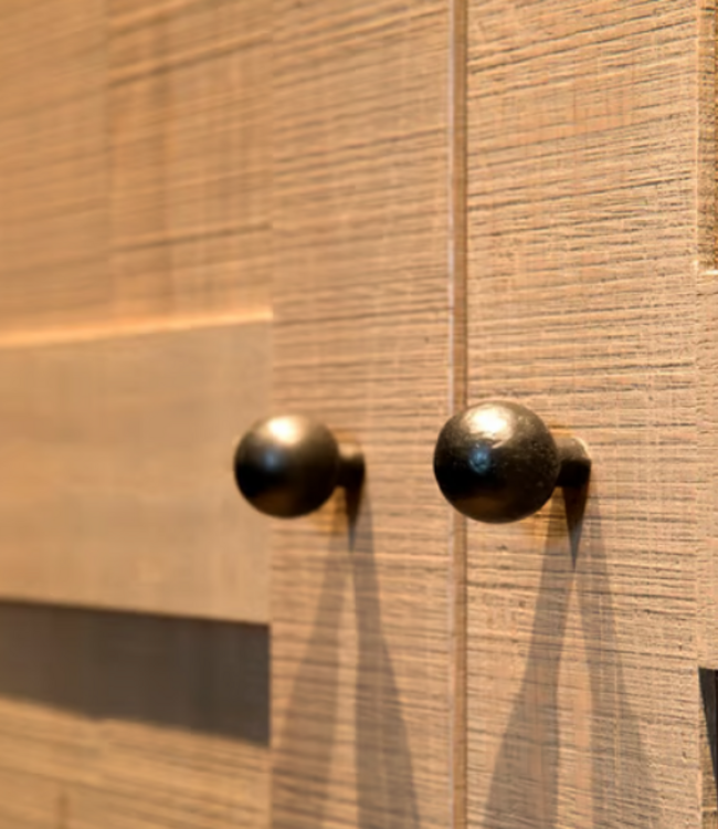 Dauby STUK MEUBELKNOP PT-20 VEROUDERD IJZER - ZWART (VO) 20mm