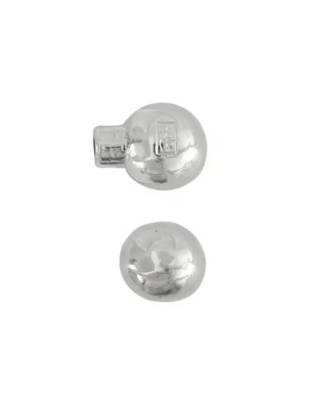 Dauby STUK MEUBELKNOP PT-20 WIT BRONS (WB) 20mm