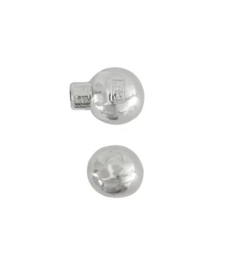 Dauby STUK MEUBELKNOP PT-20 WIT BRONS (WB) 20mm