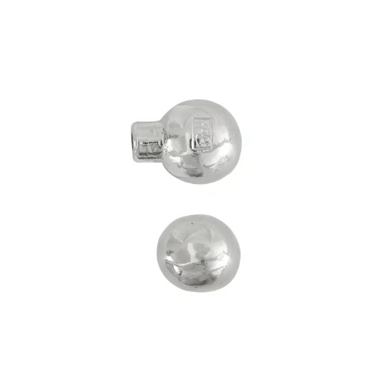 Dauby STUK MEUBELKNOP PT-20 WIT BRONS (WB) 20mm