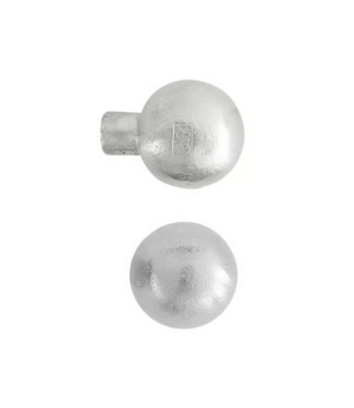 Dauby STUK MEUBELKNOP PT-20 MAT WIT BRONS (WBS) 20mm