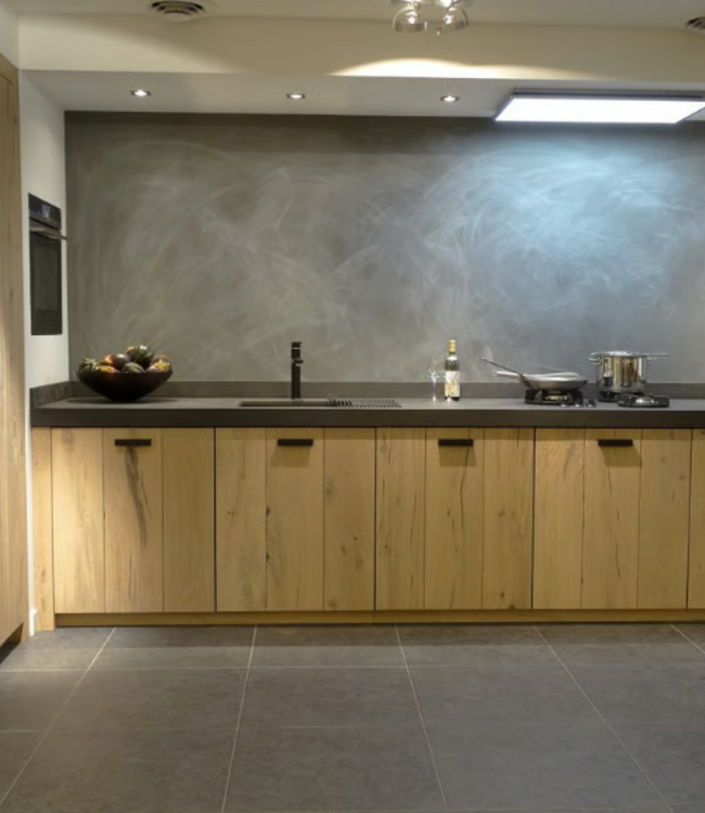 Dauby STUK MEUBELGREEP PML96/150 VEROUDERD IJZER - ZWART (VO) L150mm