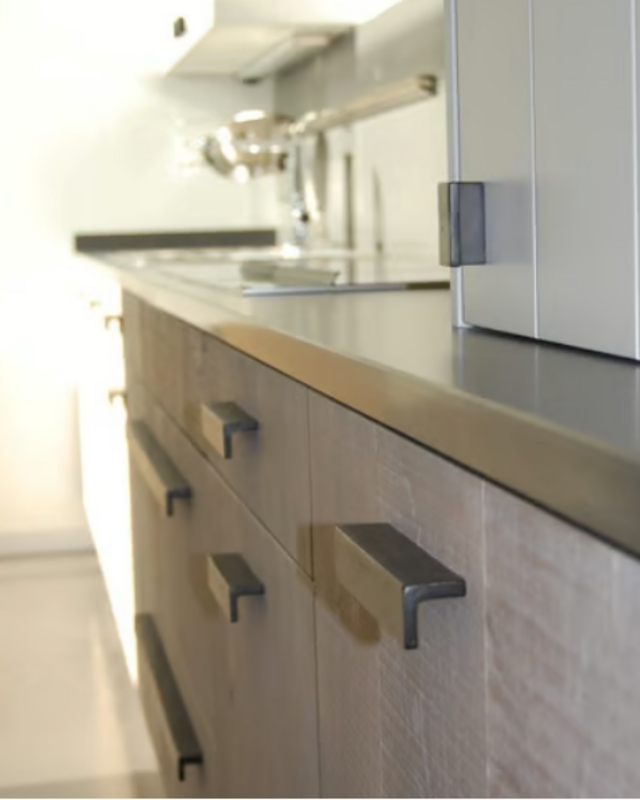 Dauby STUK MEUBELGREEP PML96/150 VEROUDERD IJZER - ZWART (VO) L150mm