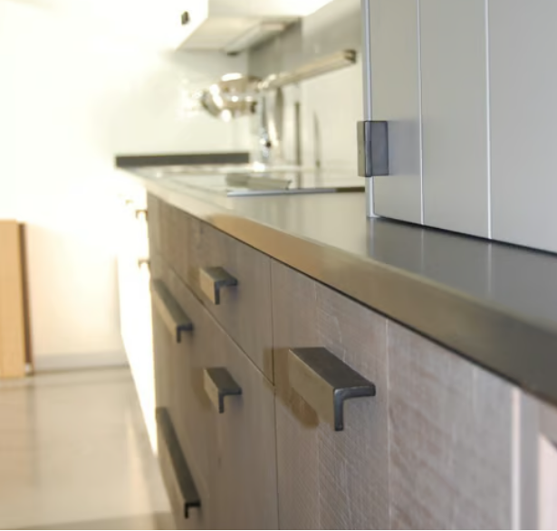 Dauby STUK MEUBELGREEP PML96/150 VEROUDERD IJZER - ZWART (VO) L150mm