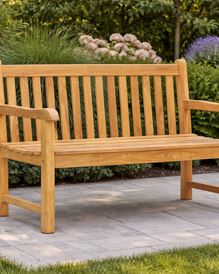 Rene Houtman Houten tuinbank 130 x 92 x 64 Cm