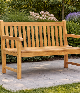 Rene houtman Houten tuinbank 130 x 92 x 64 Cm