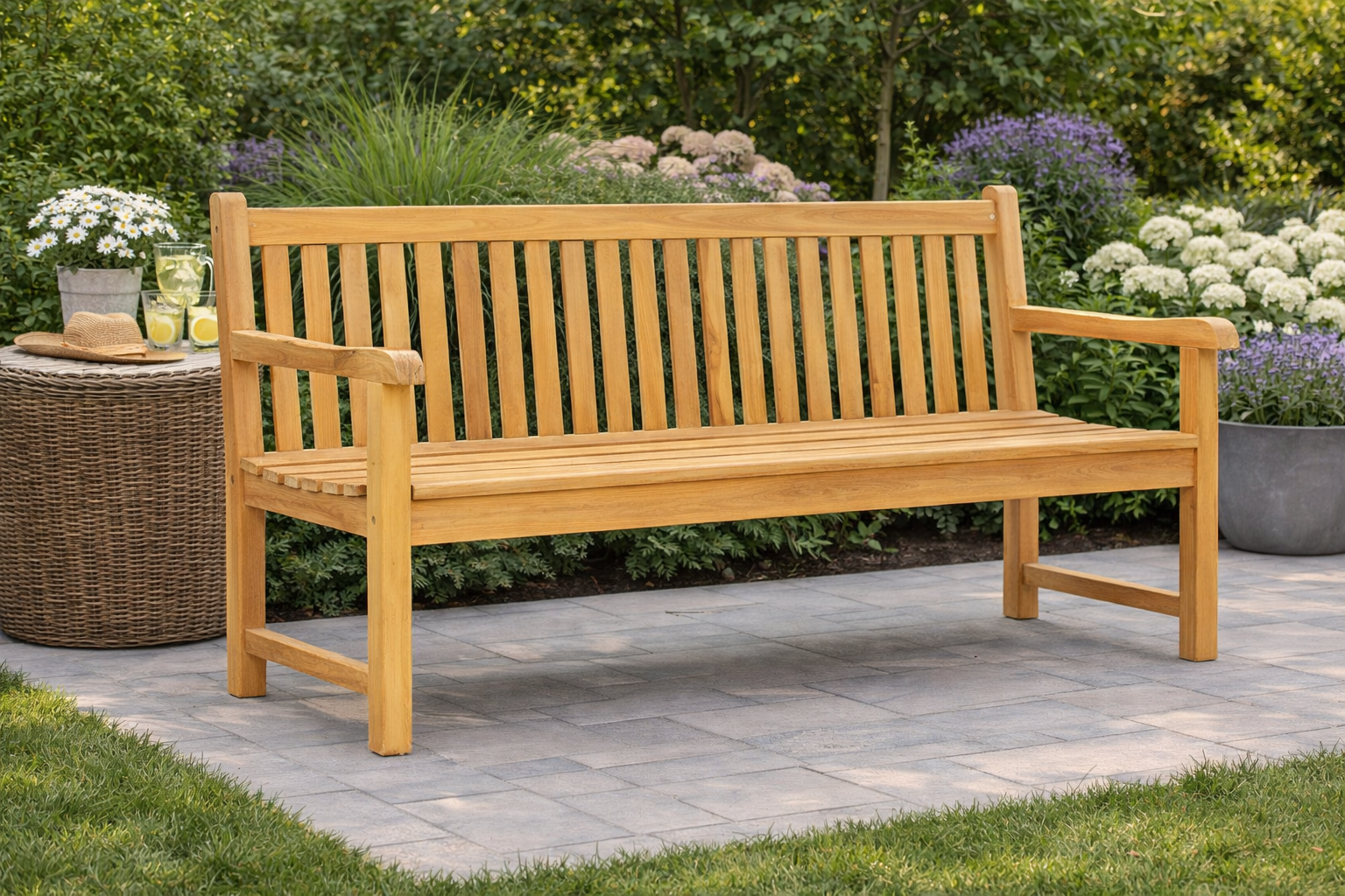 Rene Houtman Houten tuinbank 170 x 92 x 64 Cm