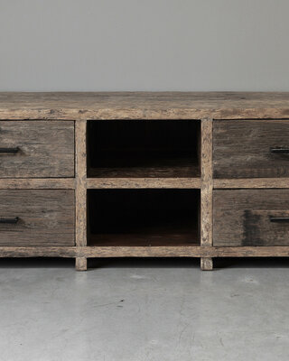 Be-Uniq TV-Dressoir | Oud Hout | Limited Edition | L160 cm
