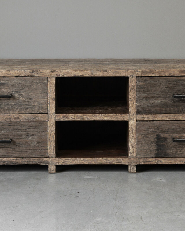 Be-Uniq TV-Dressoir | Oud Hout | Limited Edition | L160 cm