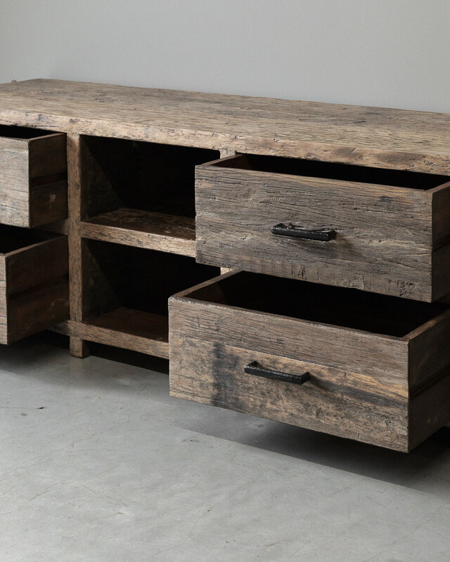 Be-Uniq TV-Dressoir | Oud Hout | Limited Edition | L160 cm