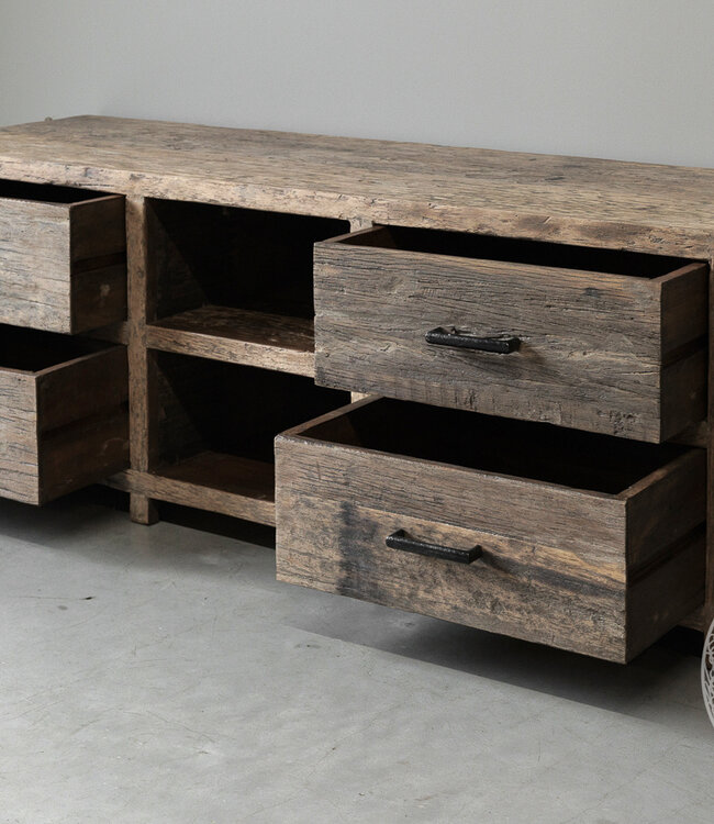 Be-Uniq TV-Dressoir | Oud Hout | Limited Edition | L160 cm