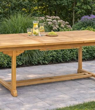 Rene houtman Verlengbare rechthoekige tuintafel 120×180/240