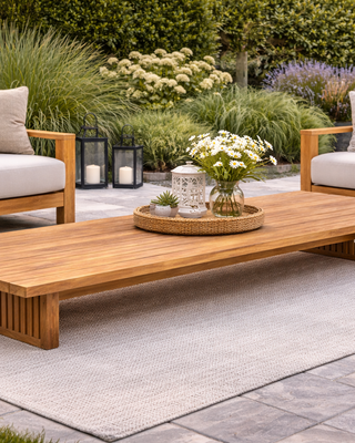 Rene Houtman Salontafel Bymon 300x80x40 Tuintafel Met Naden