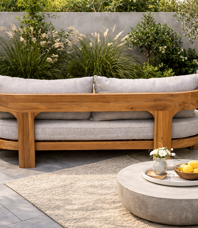 Rene houtman Tuinbank Balby 2-zits 183x80x61 cm inclusief kussens