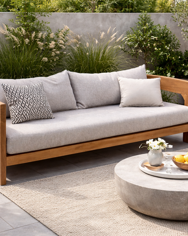Rene Houtman Tuinbank Balby 2-zits 183x80x61 cm inclusief kussens