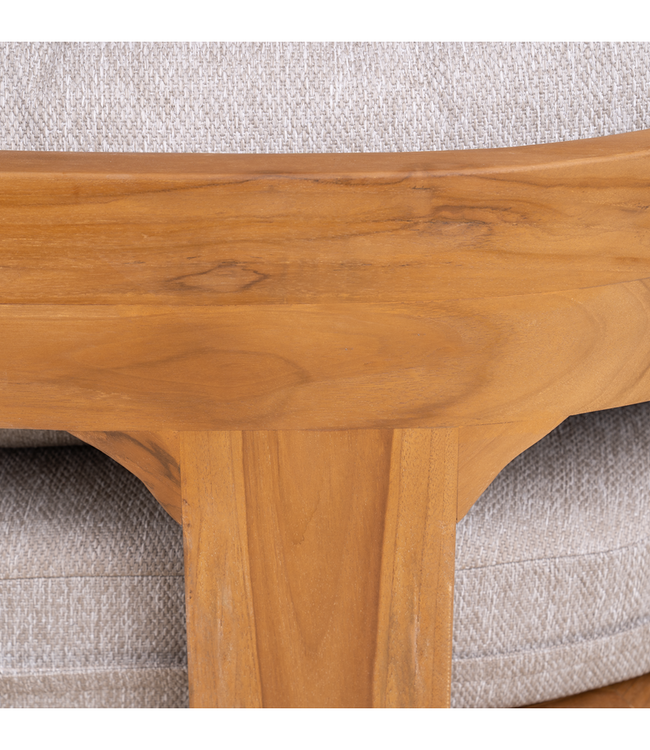 Rene houtman Tuinbank Balby 2-zits 183x80x61 cm inclusief kussens