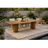 Tuintafel Hout Rond Afgeronde Poten 240x100x78 Cm