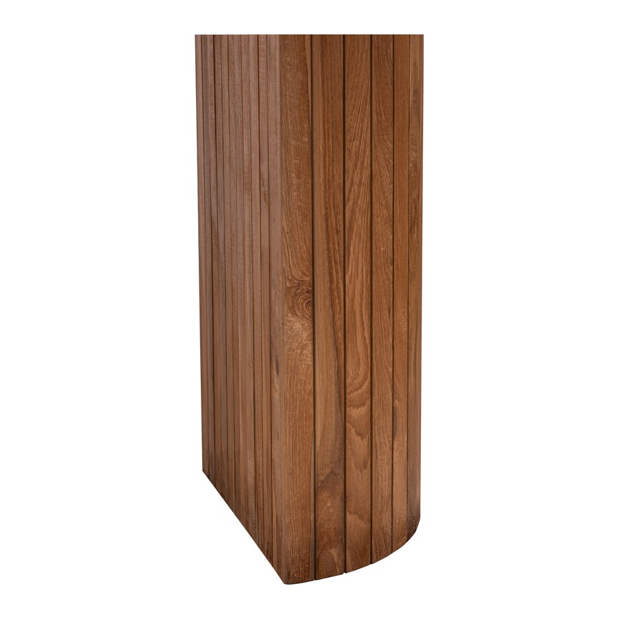 Rene Houtman Tuintafel Hout Rond Afgeronde Poten 240x100x78 Cm