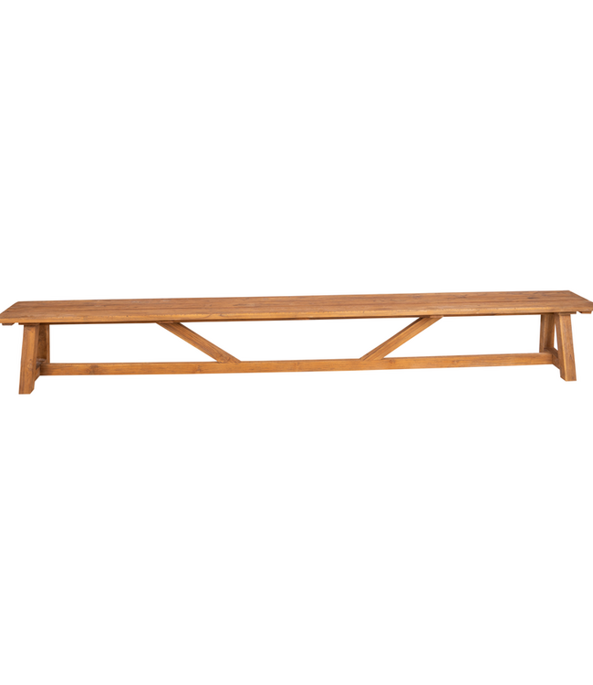 Rene Houtman Tuinset Teak Olivia Tuintafel 240 + Zitbankje 350 Cm