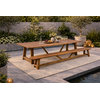 Tuinset Teak Olivia Tuintafel 240 + Zitbankje 350 Cm