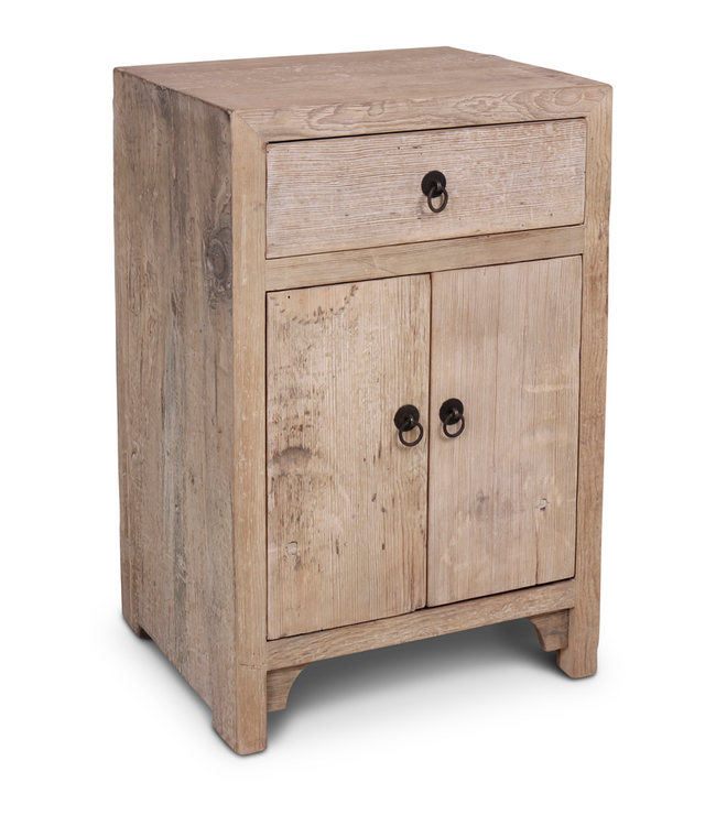 Rene Houtman Nachtkastje Saar 1 lade, 2-deurs Licht Hout