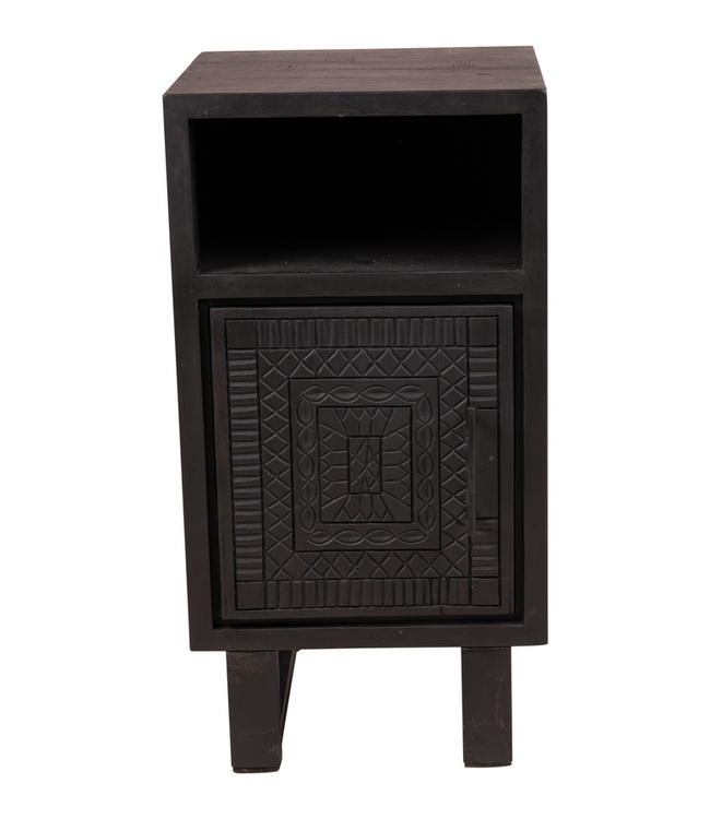 Rene Houtman Nachtkastje Dallie Links Of Rechts - Houtsnijwerk