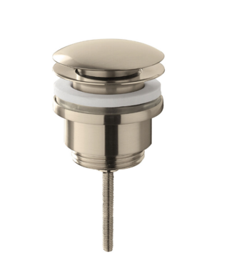 Wiesbaden Clickwaste Afvoerplug | Geborsteld Staal | 5/4