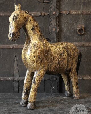 Be-Uniq Houten Paard | India | H60 x B56 x D12 cm