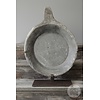 Antieke Schaal Op Standaard | Marmer | H69 cm