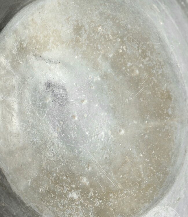 Be-Uniq Antieke Schaal Op Standaard | Marmer | H53 cm