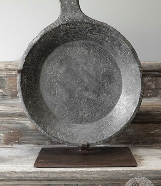 Be-Uniq Antieke Schaal Op Standaard | Marmer | H60 cm