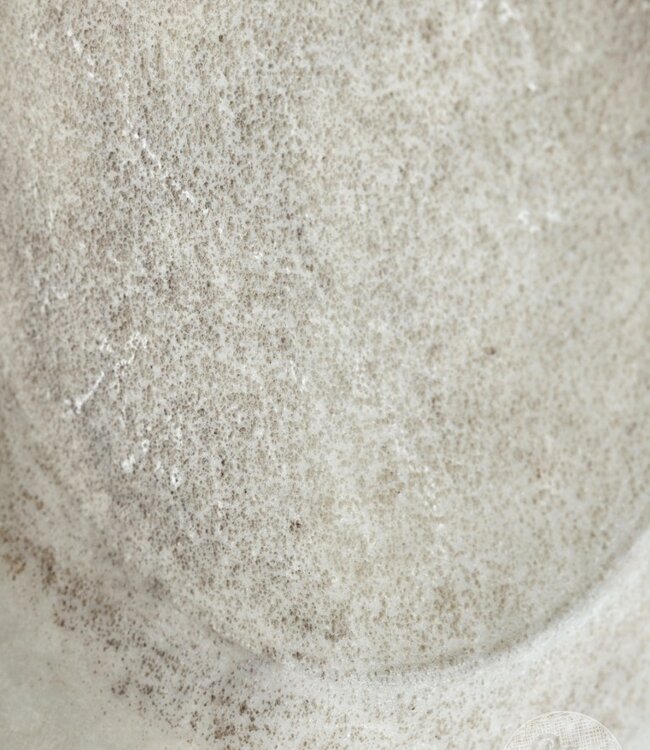 Be-Uniq Antieke Schaal Op Standaard | Marmer | H57 cm