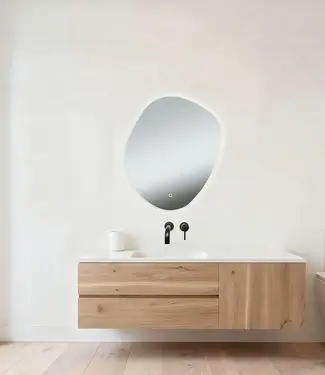 Wiesbaden Ellva Spiegel | Organisch | LED | 100 x 85 cm